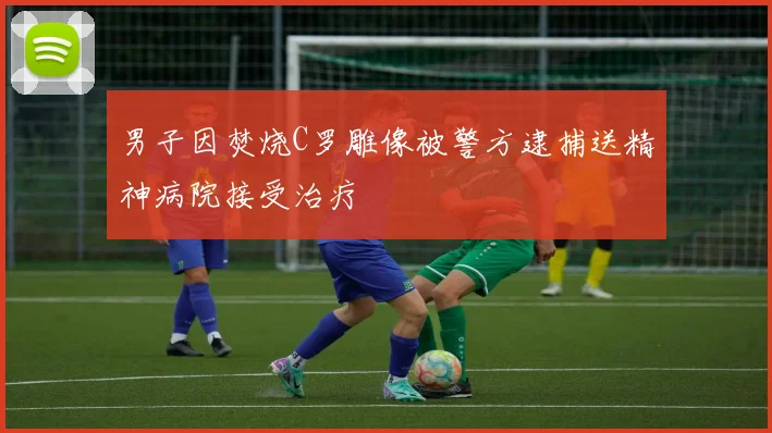 男子因焚烧C罗雕像被警方逮捕送精神病院接受治疗